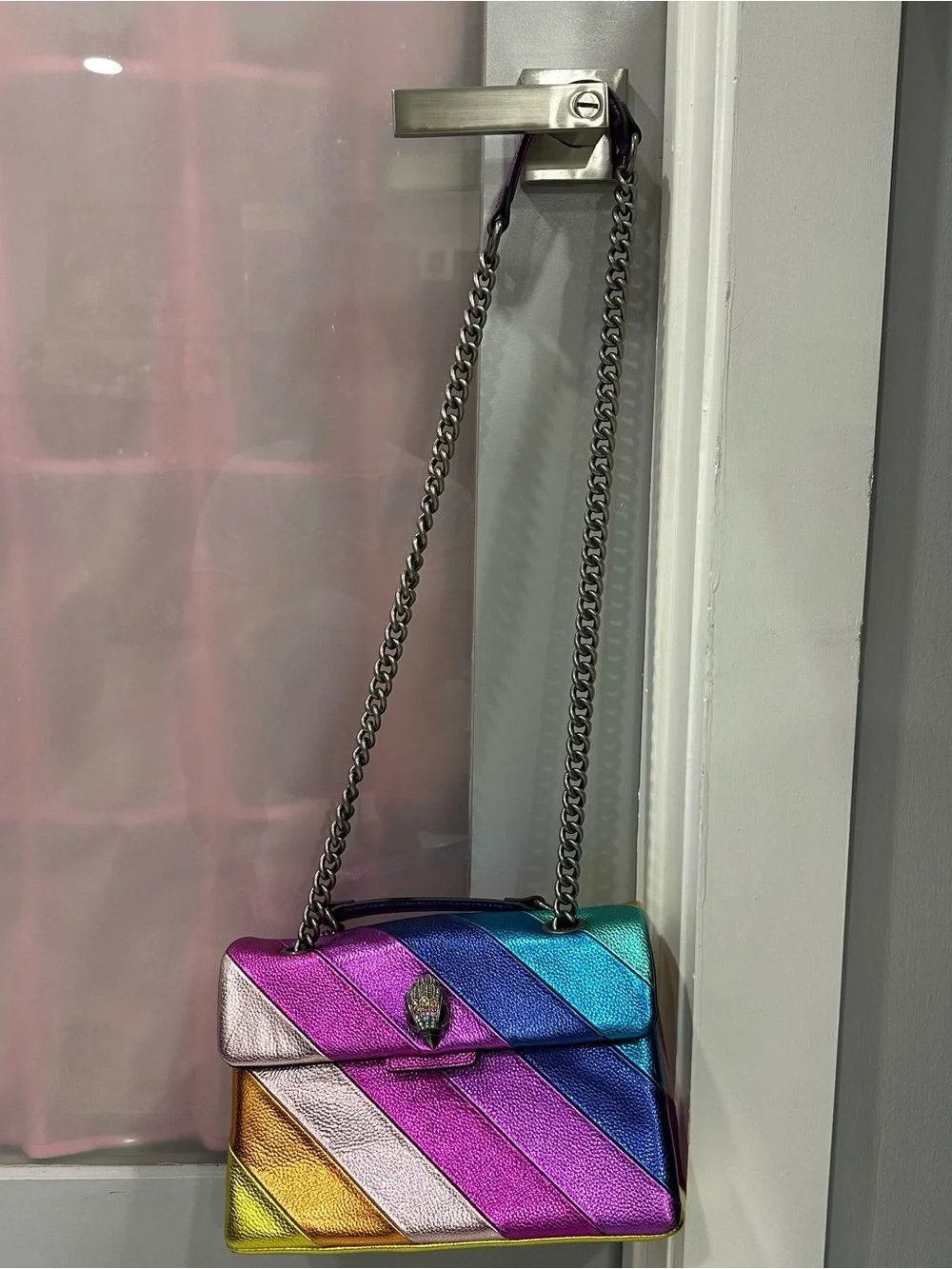 Kurt Geiger Rainbow Metallic Crossbody/Shoulder Bag - Picture 1 of 10